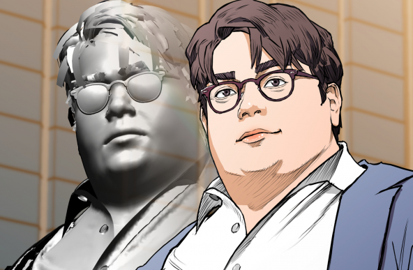 '뚱뚱한 남자형' 고민 끝 웹툰 작화!! 살아있는 바디와 디테일한 옷주름의 3d모델